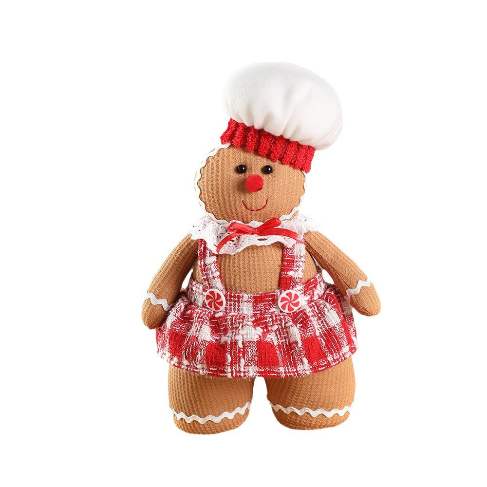 Christmas Decorations Party Doll Gingerbread Man Lovers Ornaments Xmas Tree Pendants Holiday Hangings Home Decor