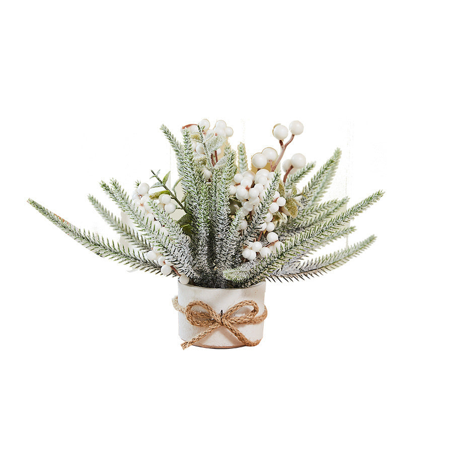 Mini Christmas Tree Tabletop Xmas Tree Bonsai Ornaments Christmas Decorations Holiday Party Home Decor