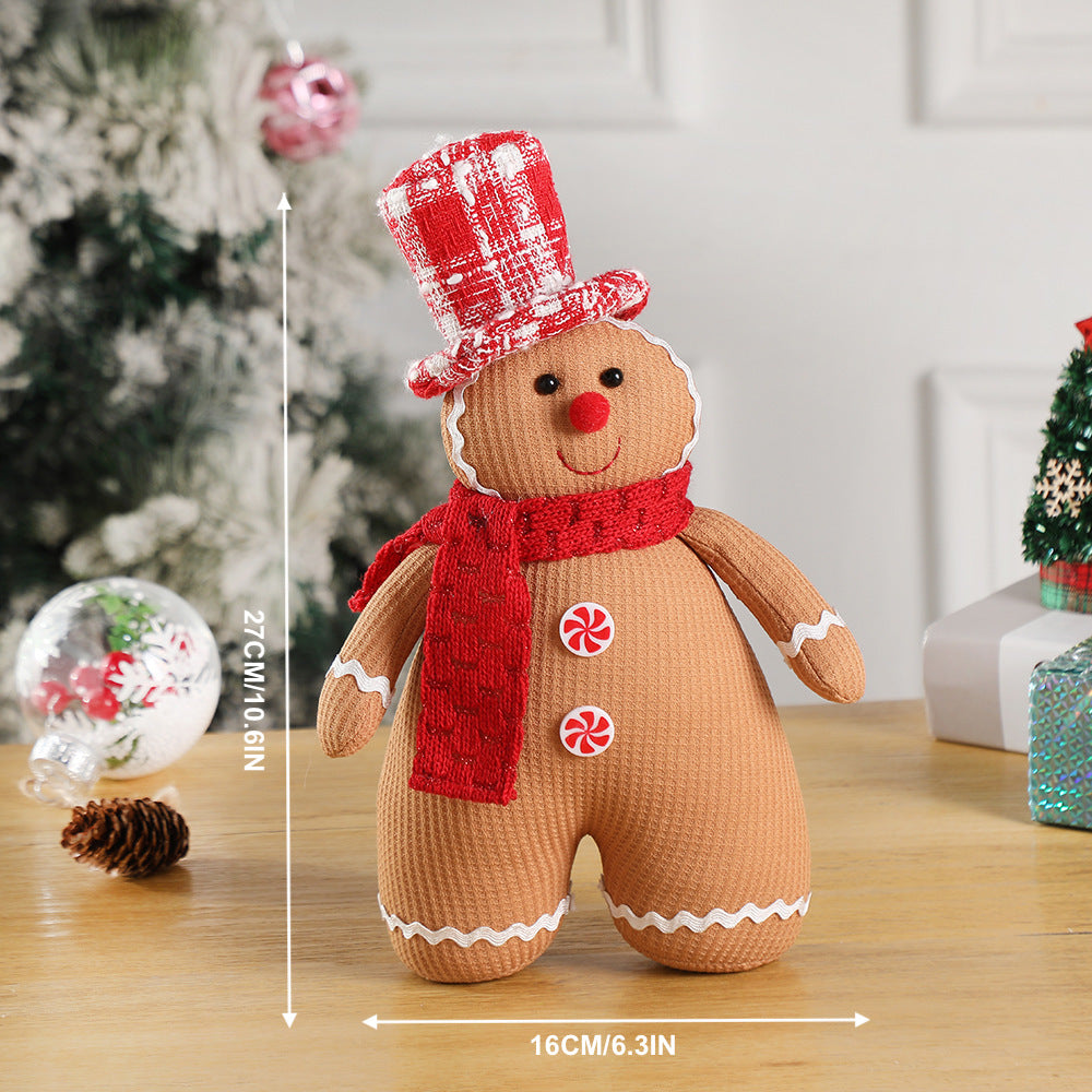 Christmas Decorations Party Doll Gingerbread Man Lovers Ornaments Xmas Tree Pendants Holiday Hangings Home Decor