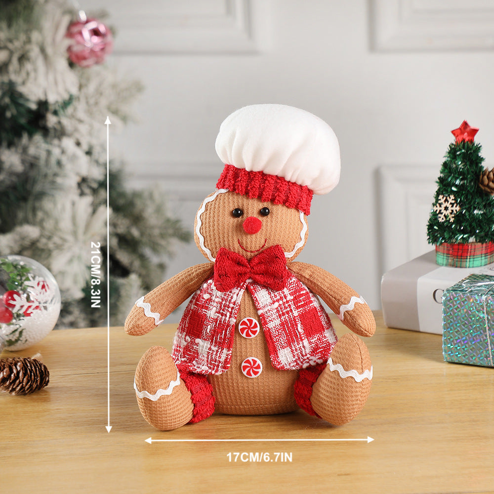 Christmas Decorations Party Doll Gingerbread Man Lovers Ornaments Xmas Tree Pendants Holiday Hangings Home Decor
