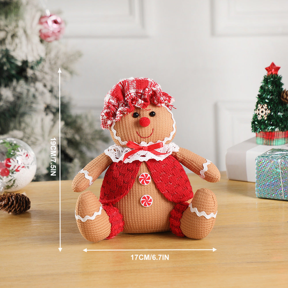 Christmas Decorations Party Doll Gingerbread Man Lovers Ornaments Xmas Tree Pendants Holiday Hangings Home Decor
