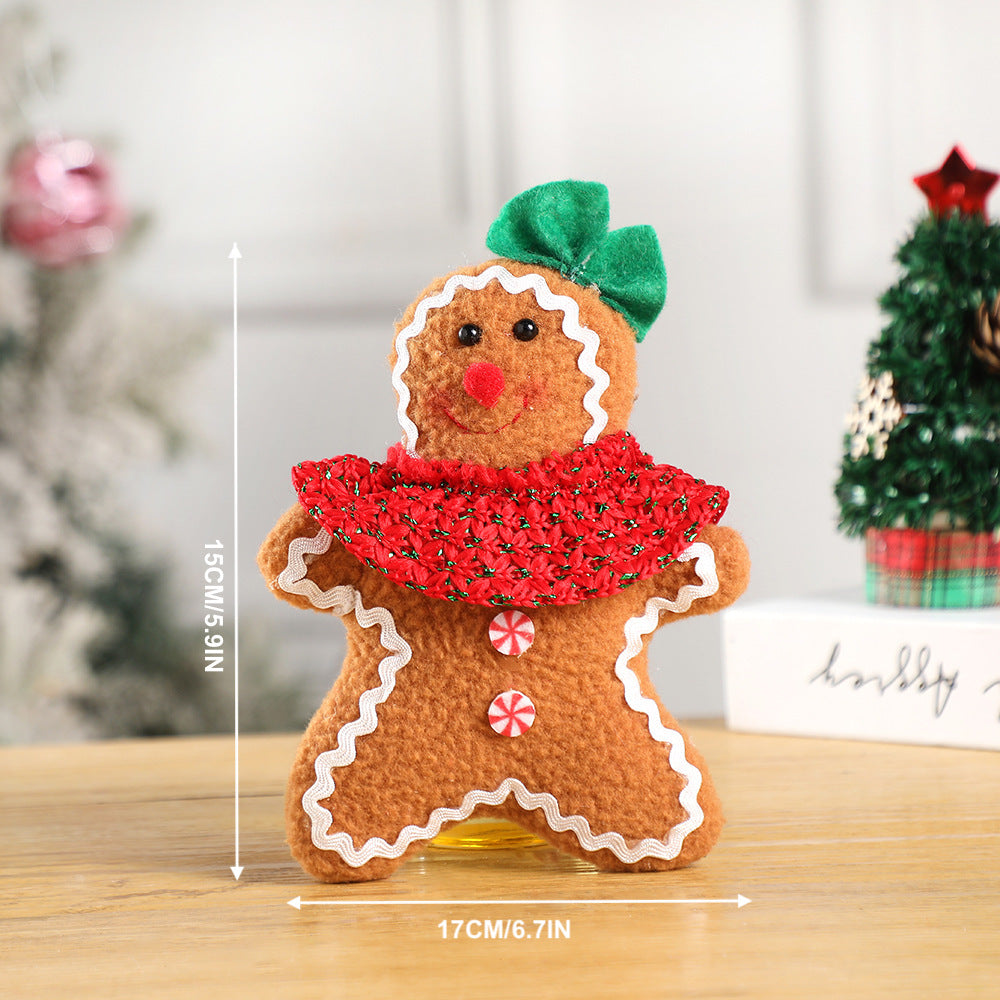 Christmas Decorations Party Doll Gingerbread Man Lovers Ornaments Xmas Tree Pendants Holiday Hangings Home Decor