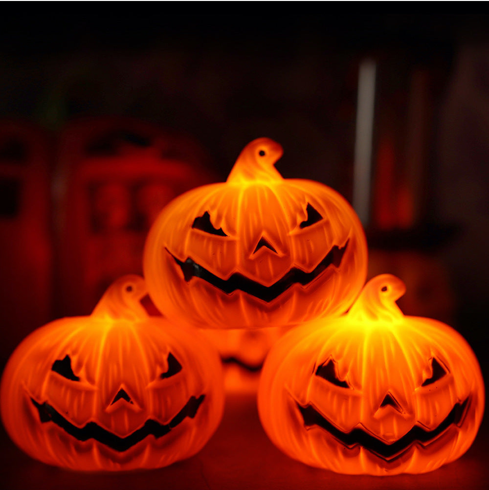 2PCS LED Pumpkin Lights Halloween Decorations Party Ornaments LED Night Lamp Props Home Table Decor