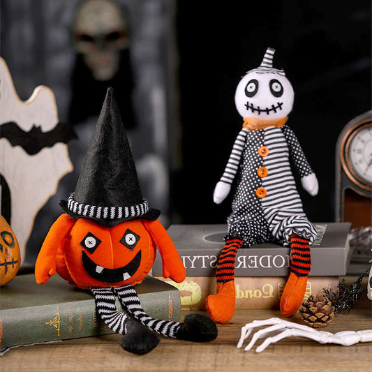 Scary Pumpkin Ornaments Halloween Decorations Ghost Doll Home Decor Room Table Decoration Gifts