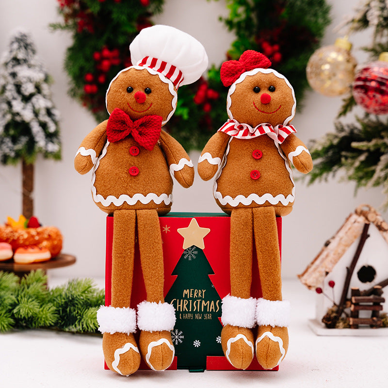Longlegs Gingerbread Man Doll Christmas Decorations Window Ornaments Gifts