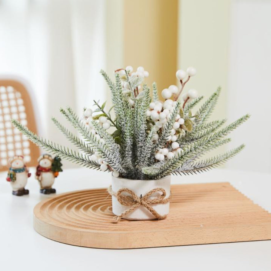 Mini Christmas Tree Tabletop Xmas Tree Bonsai Ornaments Christmas Decorations Holiday Party Home Decor