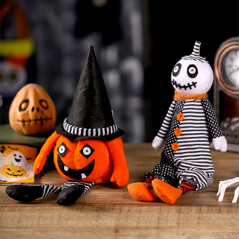 Scary Pumpkin Ornaments Halloween Decorations Ghost Doll Home Decor Room Table Decoration Gifts