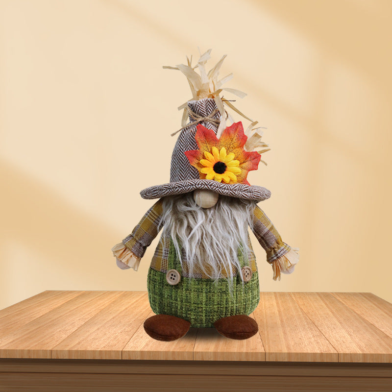 Fall Decorations Gnome Doll Ornaments Thanksgiving Home Decor Harvest Festival Decorations Sunflower Maple Dwarf Autumn Gifts