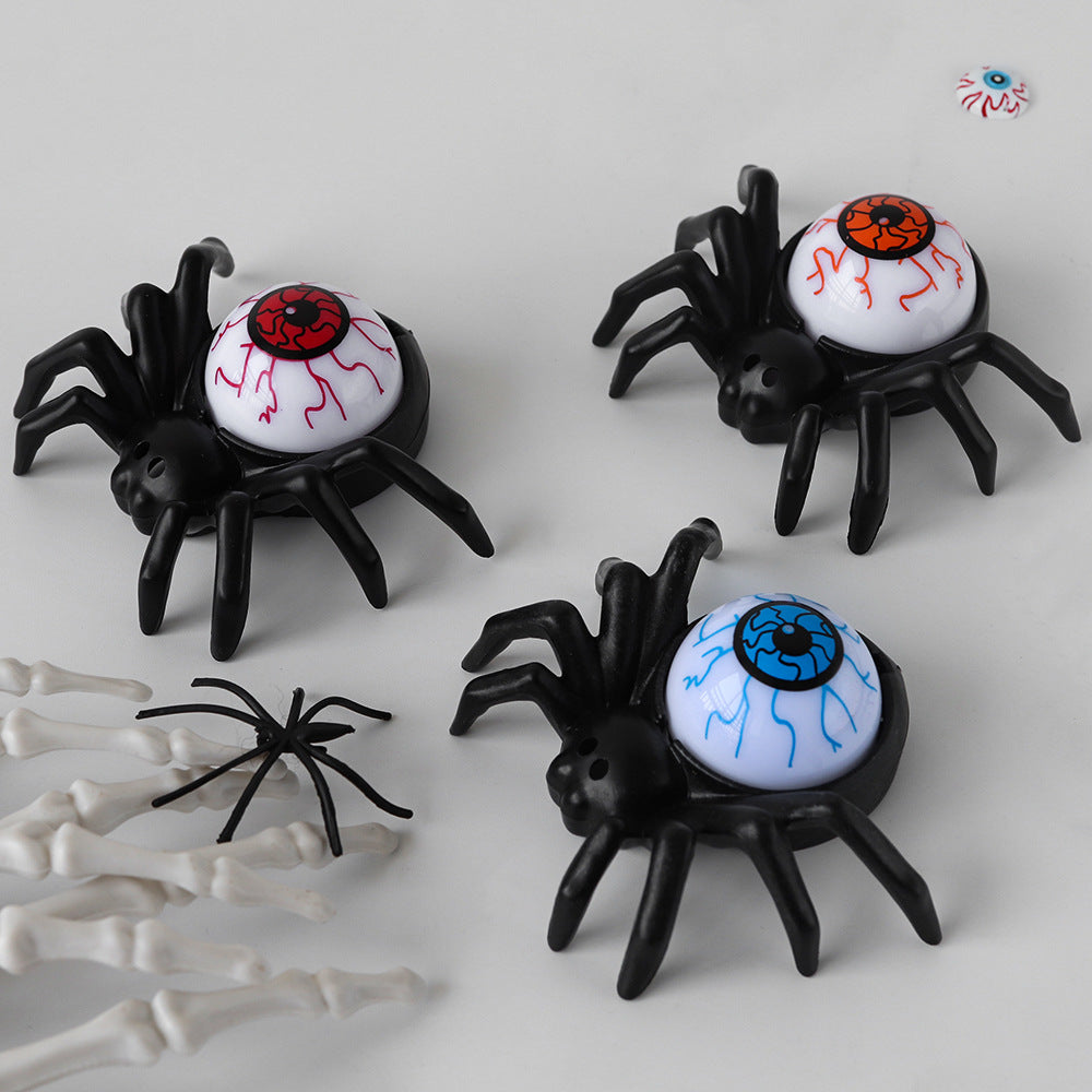 Halloween Decorations 2PCS Eyeball Night Lamp LED Spider Candle Light Tabletop Ornaments Pub Ambient lighting Party Props