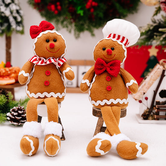 Longlegs Gingerbread Man Doll Christmas Decorations Window Ornaments Gifts