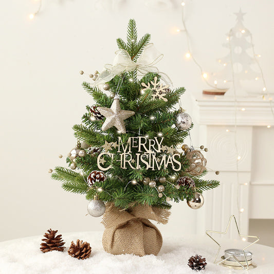 Christmas Decorations Mini Christmas Tree with Rotating Music Box Tabletop Ornaments 50cm 20in