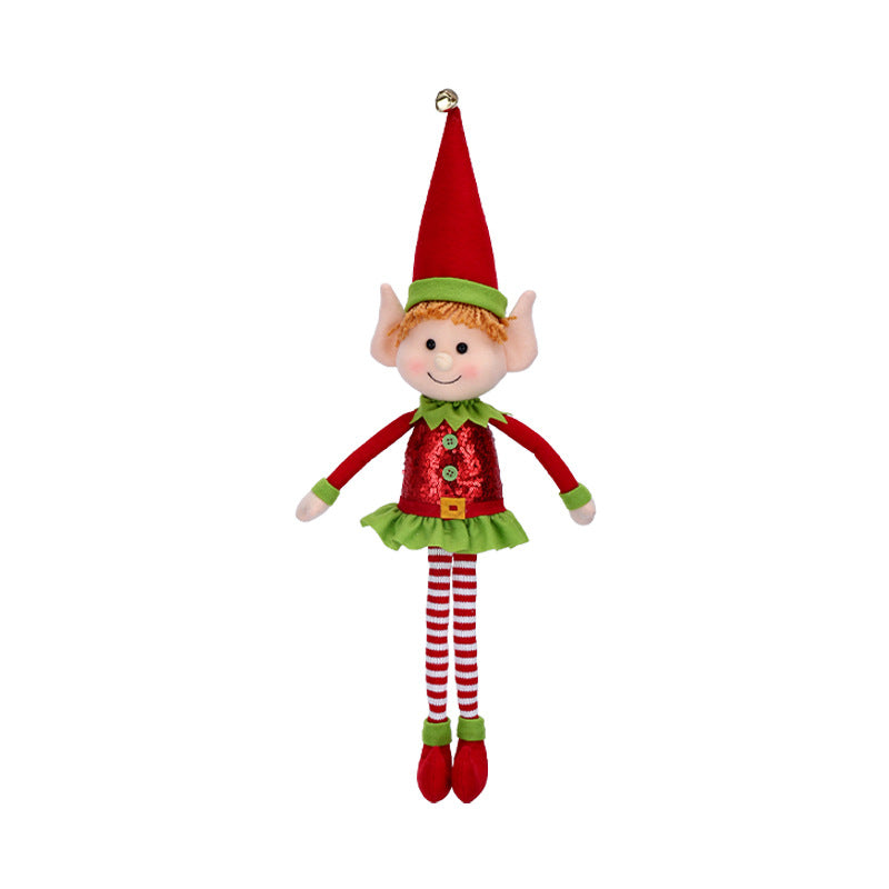 Christmas Decorations Longlegs Elf Doll Xmas Tree Ornaments Shopwindow Dressing Gifts Holiday Home Decor