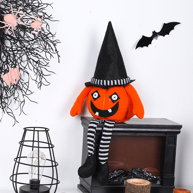 Scary Pumpkin Ornaments Halloween Decorations Ghost Doll Home Decor Room Table Decoration Gifts
