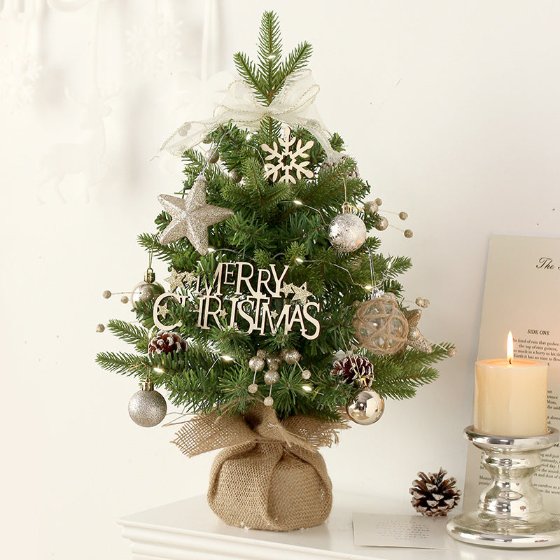 Christmas Decorations Mini Christmas Tree with Rotating Music Box Tabletop Ornaments 50cm 20in
