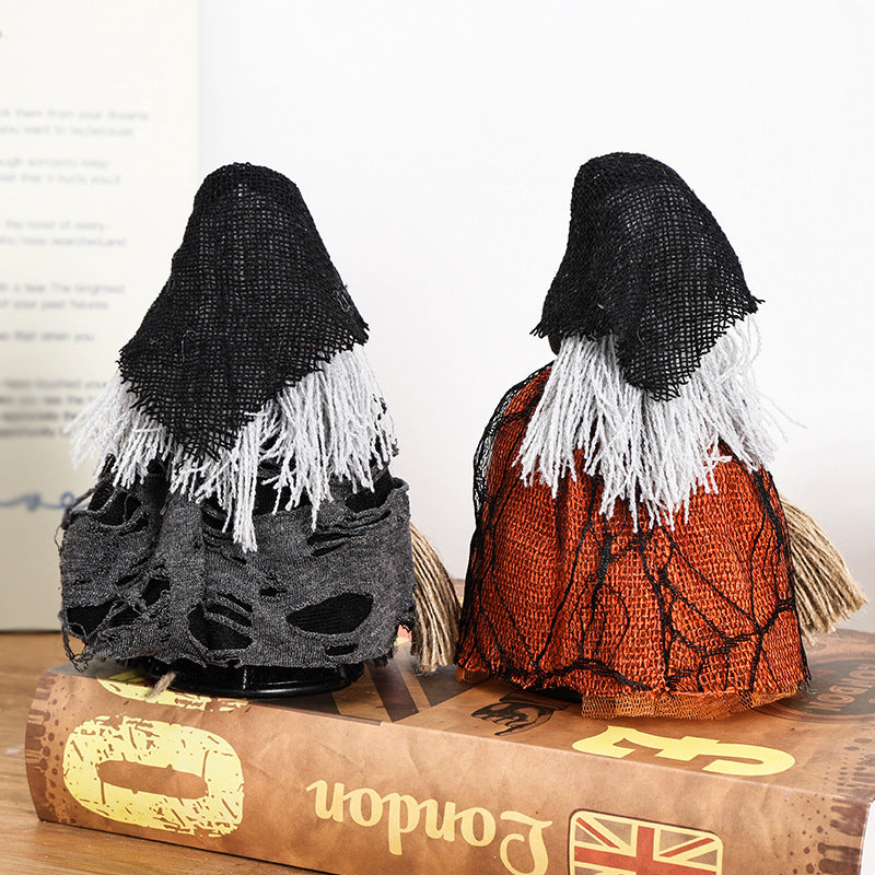 Halloween Witch Broom Ornaments for Home Decor Tree Topper Holiday Party Props Room DecorationsGifts