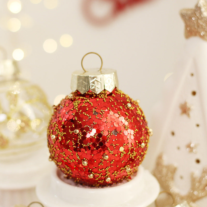 Christmas Ball Decorations 25PCS PET Painted Glitter Baubles for Christmas Tree Hanging Ornaments Party Home Decor.