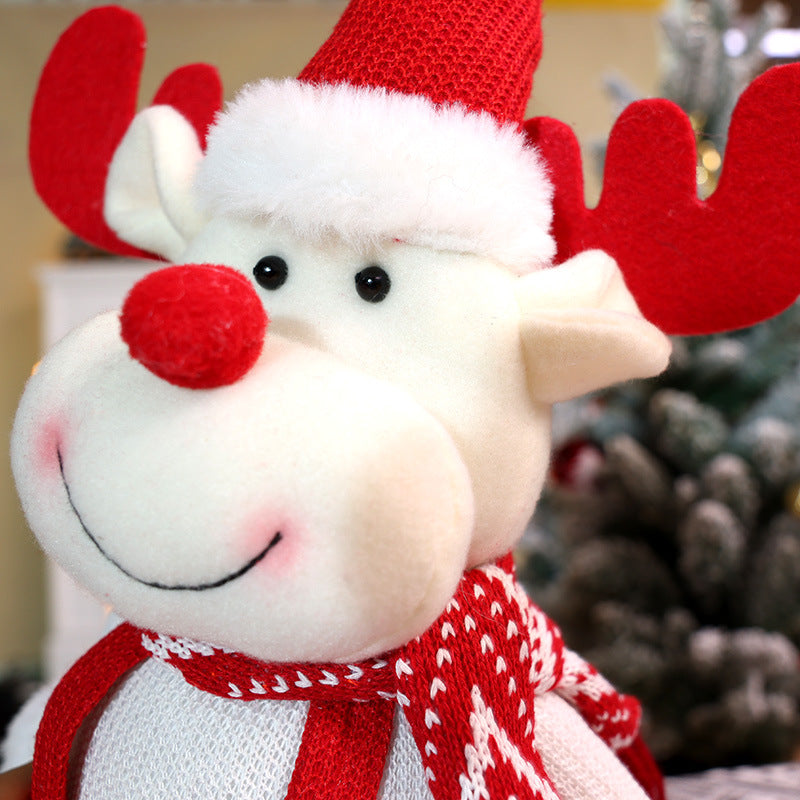 Christmas Decorations Cute Snowman Doll Longlegs Santa Ornaments Holiday Gift Festive Home Decor
