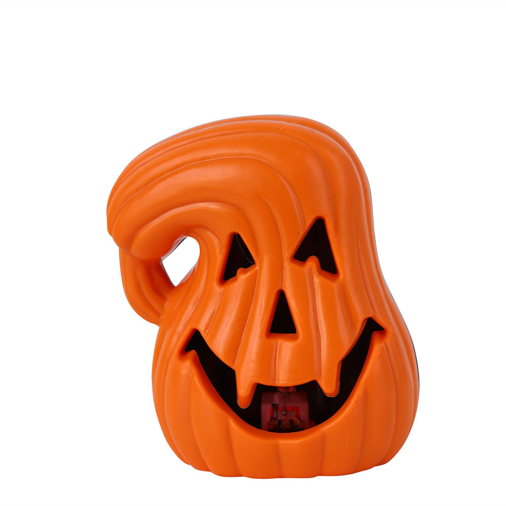 2Pack Creative Pumpkin Light LED Night Lamp Halloween Decorations Tilted Pumpkin Table Ornaments Party Props Holiday Home Decor
