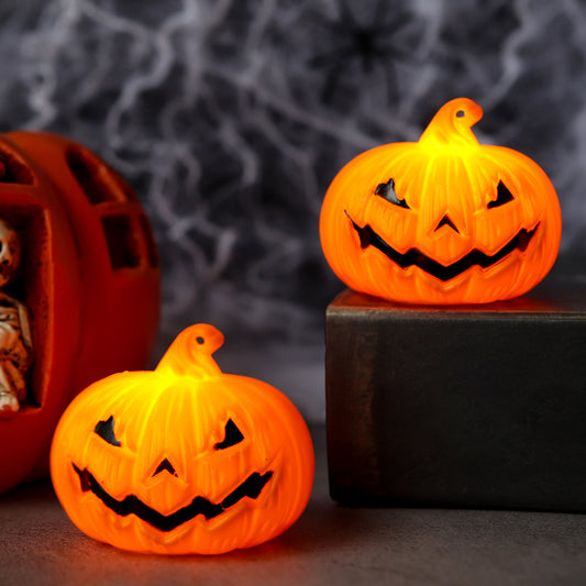 2PCS LED Pumpkin Lights Halloween Decorations Party Ornaments LED Night Lamp Props Home Table Decor