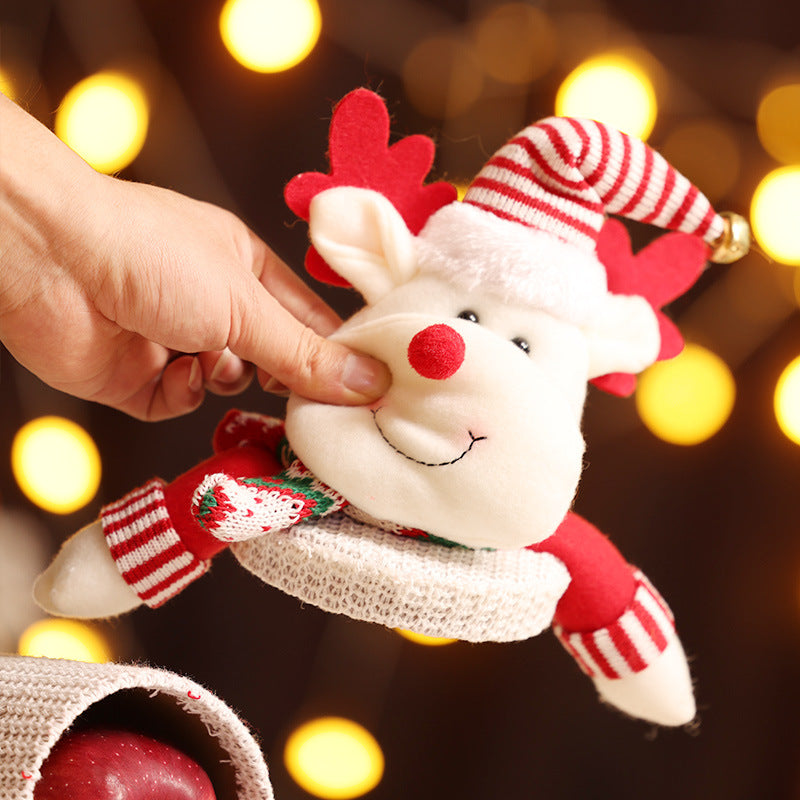 Christmas Decorations Santa Gift Box Snowman Candy Jar Holiday Desk Decor Kids Gifts