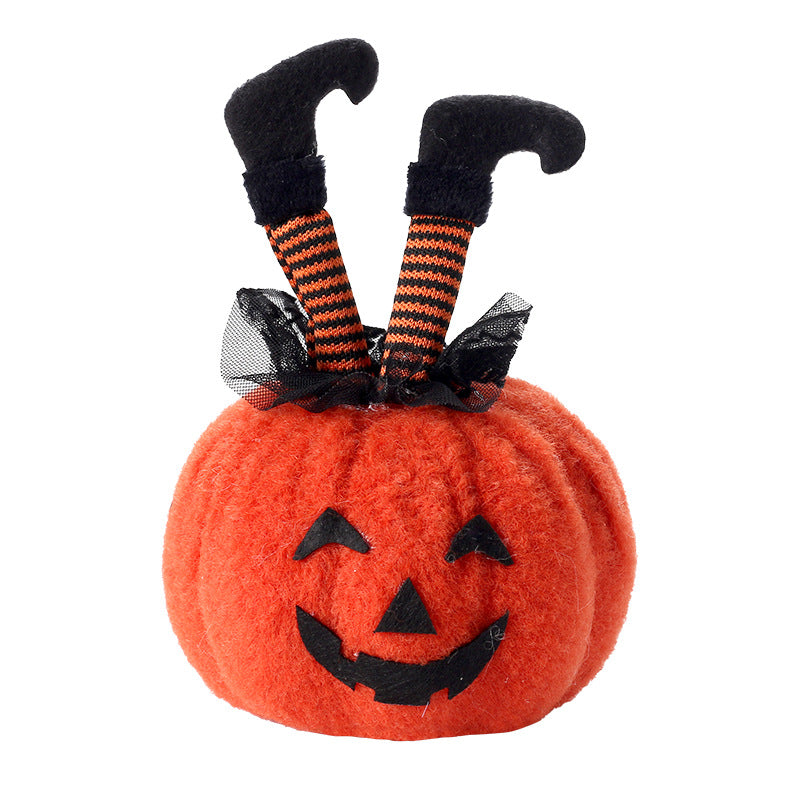 Halloween Decorations Witch Feet Pumpkin Doll Ornaments Party Decoration Props Home Table Decor