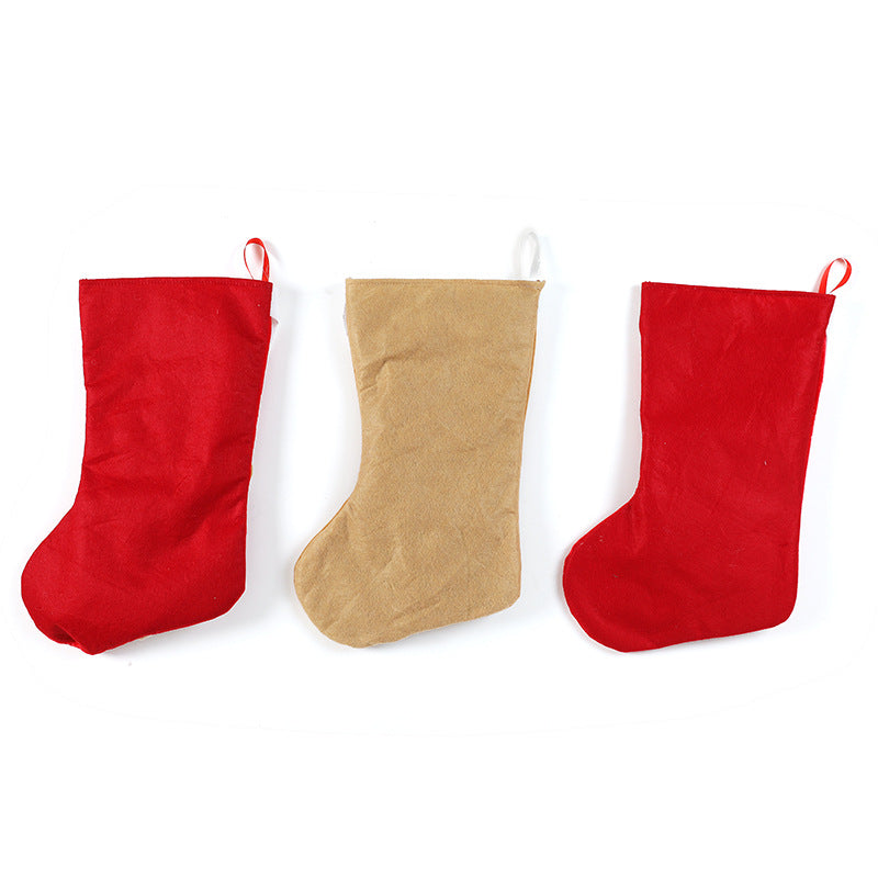 Christmas Stocking Decorations Cute Gingerbread Man Gift Bag Xmas Tree Hanging Ornaments Ginger Man Candy Bag Pendants Decor