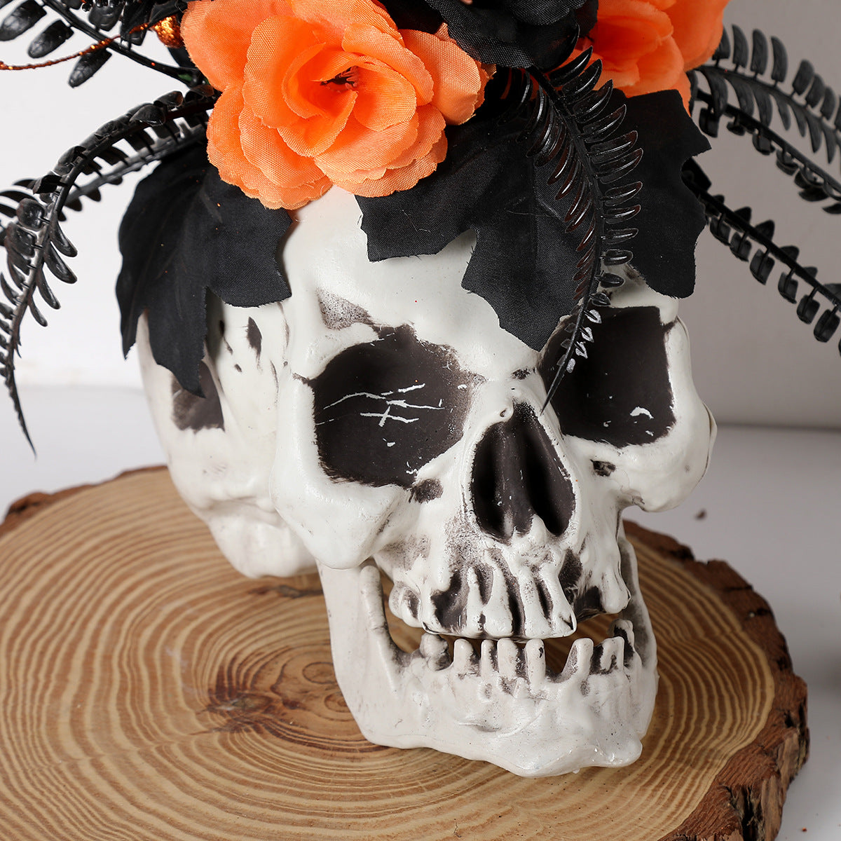 Halloween Decorations Skull Flowerpot Ornaments Tabletop Decoration Scared Atmosphere Props Party Decor