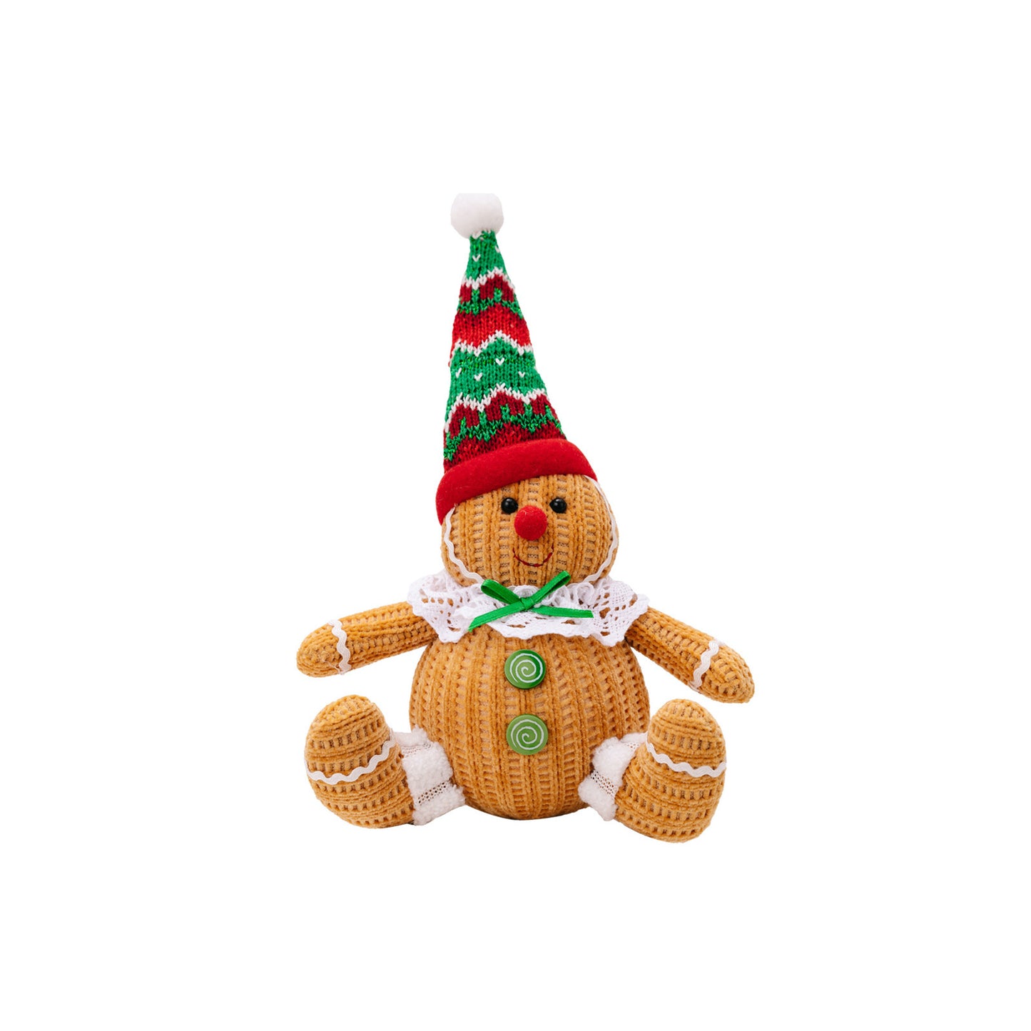 Christmas Ginger Man Pendants Sitting Doll Xmas Tree Hanging Ornaments for Holiday Home Decorations Tray Decor