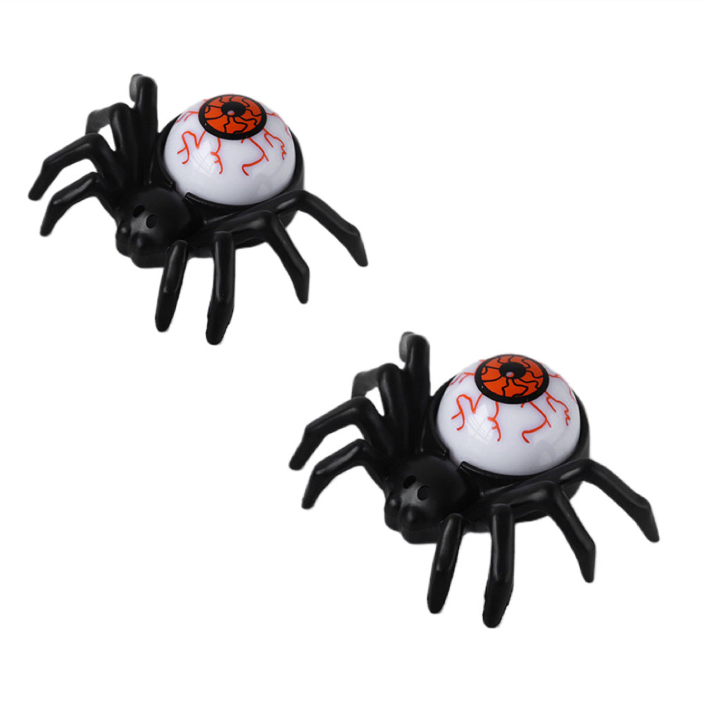 Halloween Decorations 2PCS Eyeball Night Lamp LED Spider Candle Light Tabletop Ornaments Pub Ambient lighting Party Props