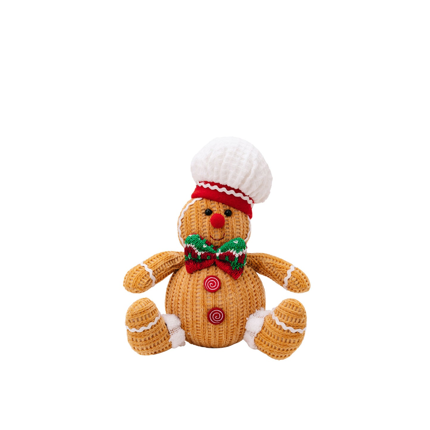 Christmas Ginger Man Pendants Sitting Doll Xmas Tree Hanging Ornaments for Holiday Home Decorations Tray Decor