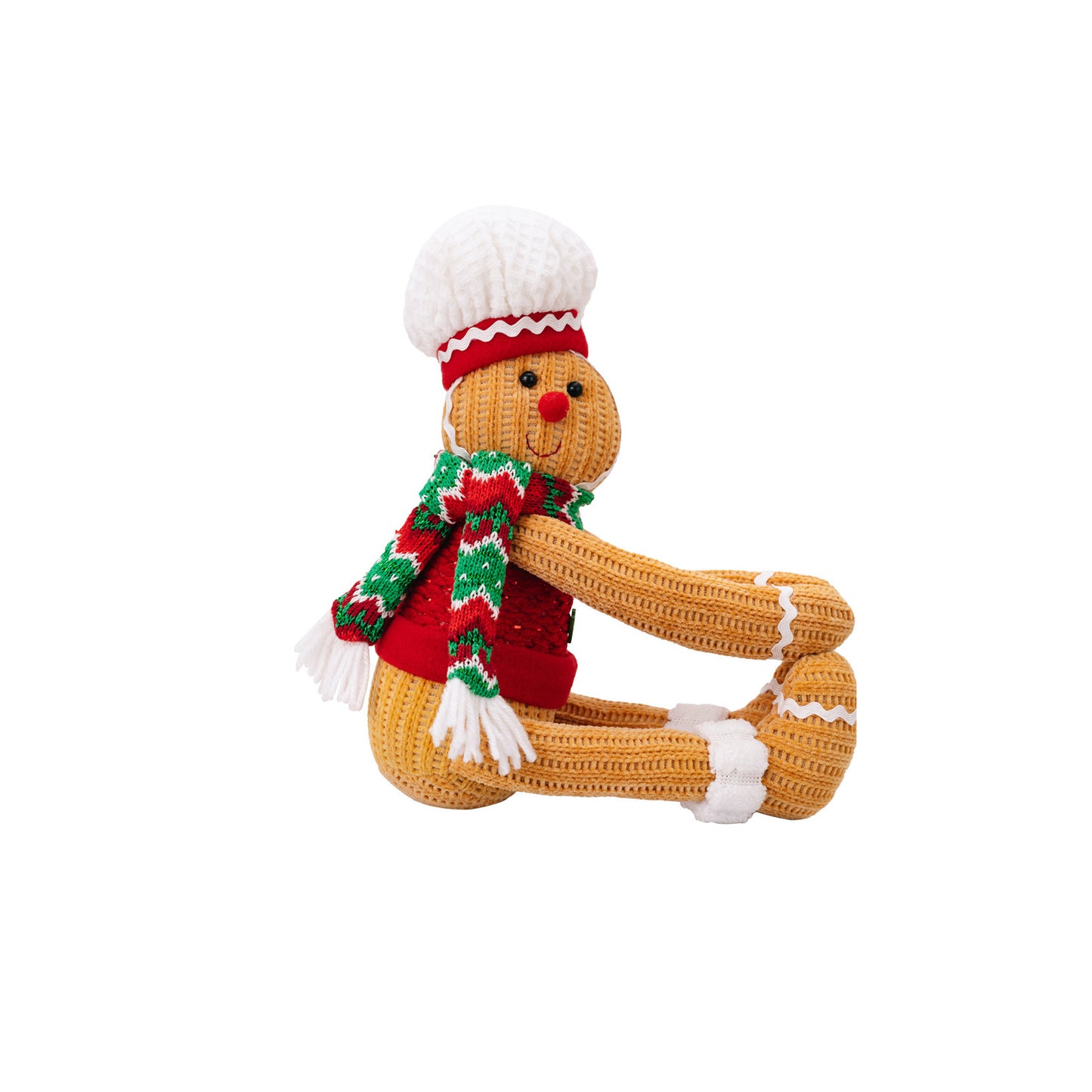 Christmas Decorations Gingerbread Man Curtain Buckle Chef Hat Window Curtain Hanging Ornaments Home Hotel Decor