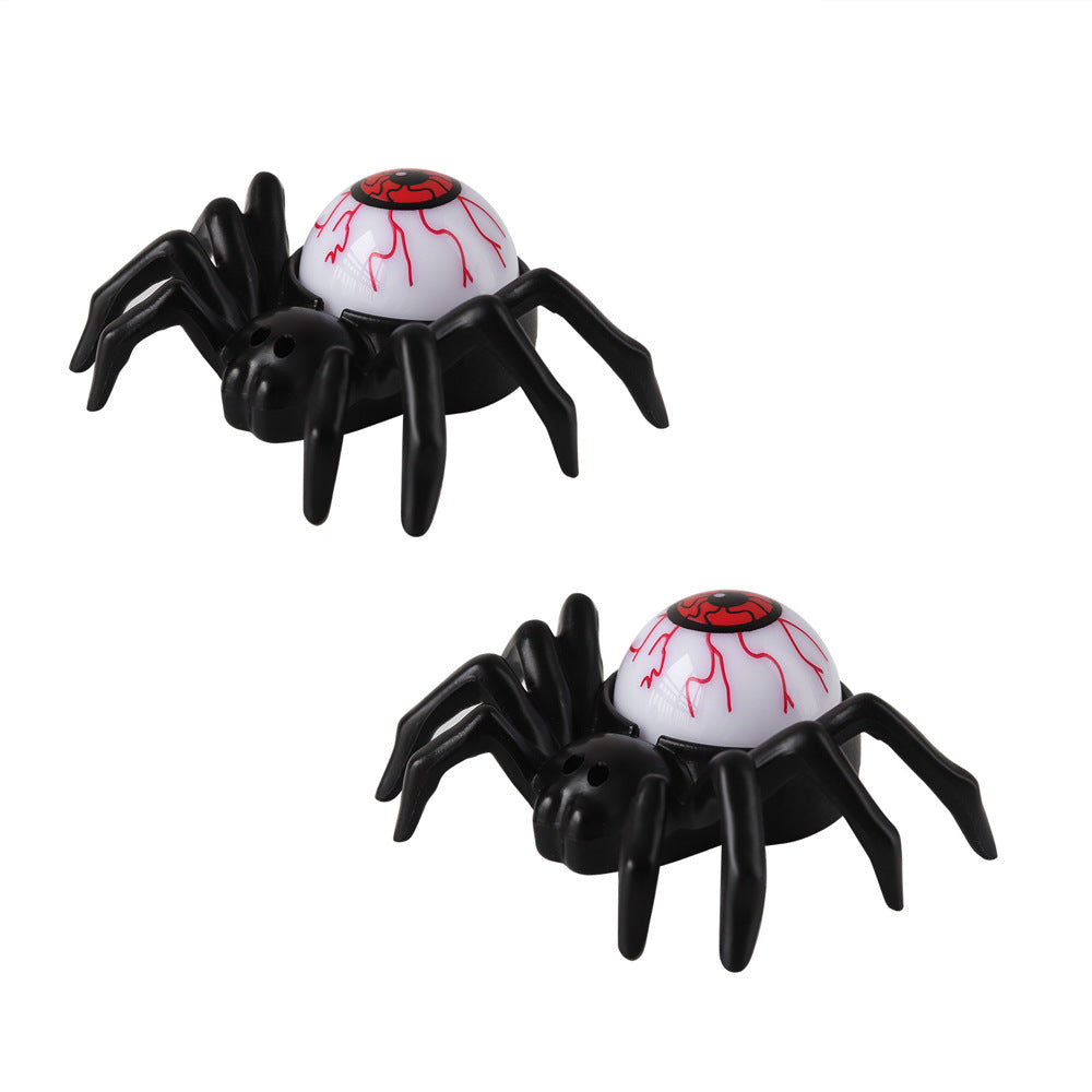 Halloween Decorations 2PCS Eyeball Night Lamp LED Spider Candle Light Tabletop Ornaments Pub Ambient lighting Party Props