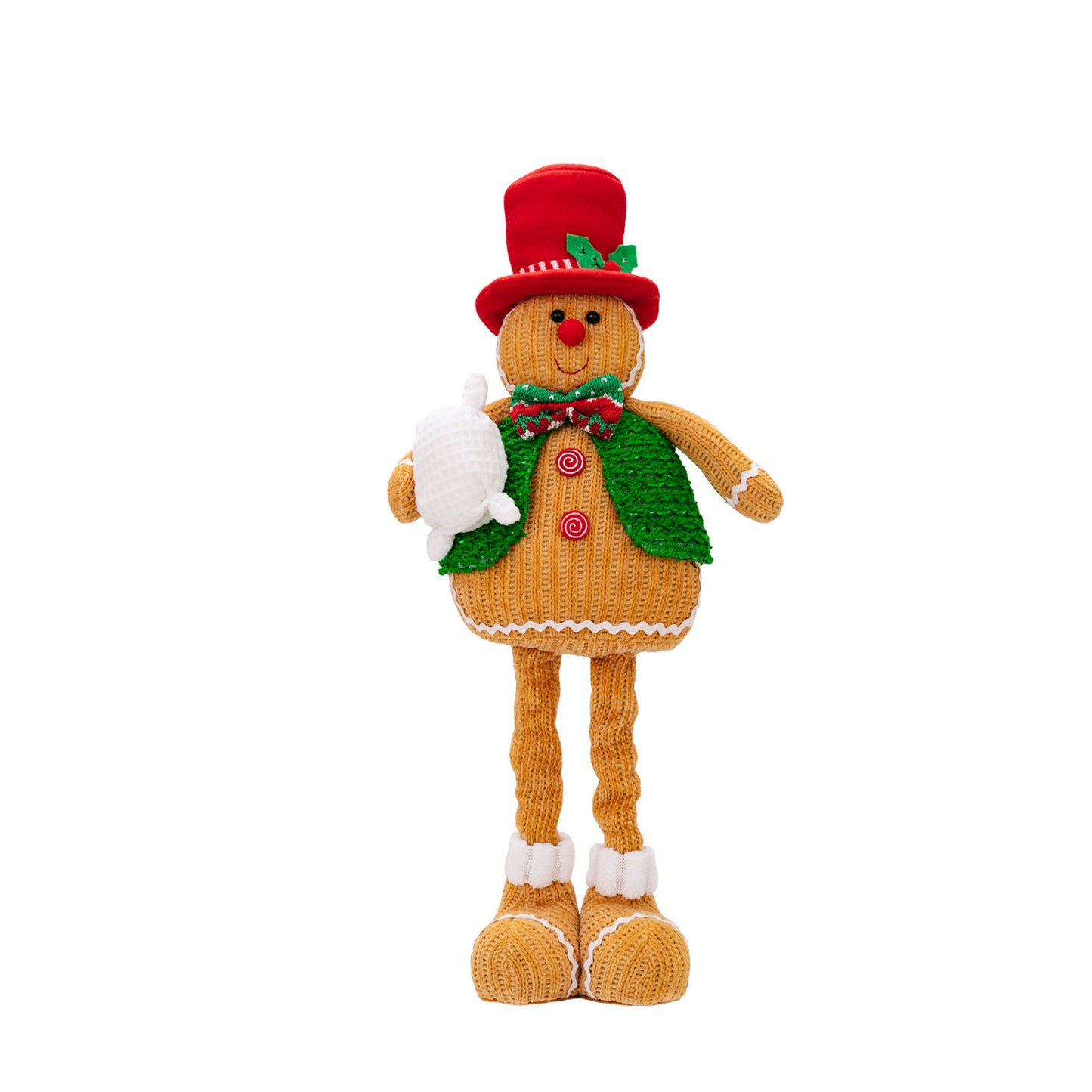 Christmas Decorations Gingerman Chef Telescope Doll Gingerbread Man Ornaments Xmas Gifts Home Decor Shop Window Decoration