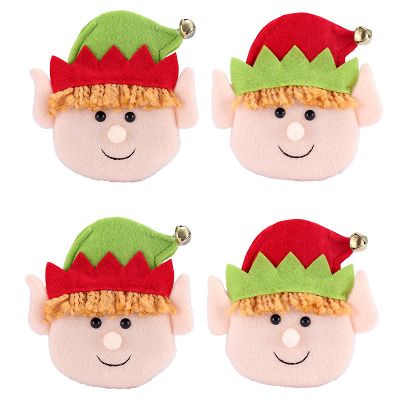 2/4 Pack Christmas Decorations Knife and Fork Lint Elf Covers Xmas Party Cutlery Ornaments Festive Home Decor