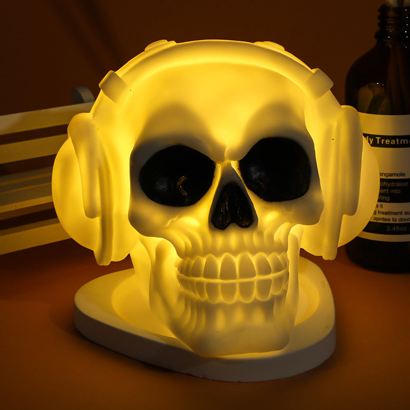 2Pack Halloween LED Night Lamp Ghost Pumpkin Candle Light Ornaments Room Pub Table Decoration