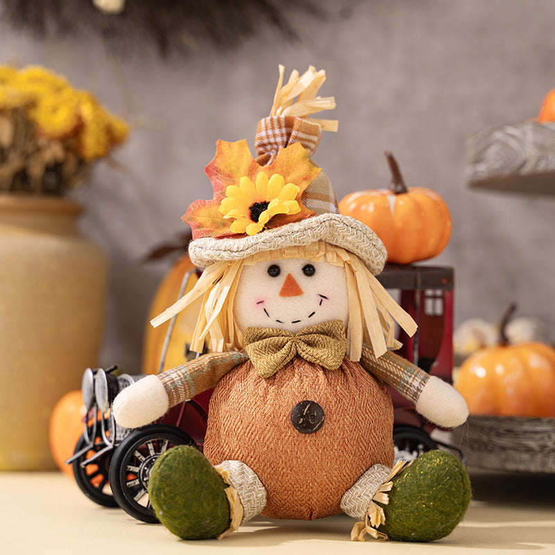 Thanksgiving Decorations 2Pack Strawman Hangings Ornaments Strawman Doll Hang Decoration Tabletop Ornaments Home Party Decor Harvest  Festival Gifts