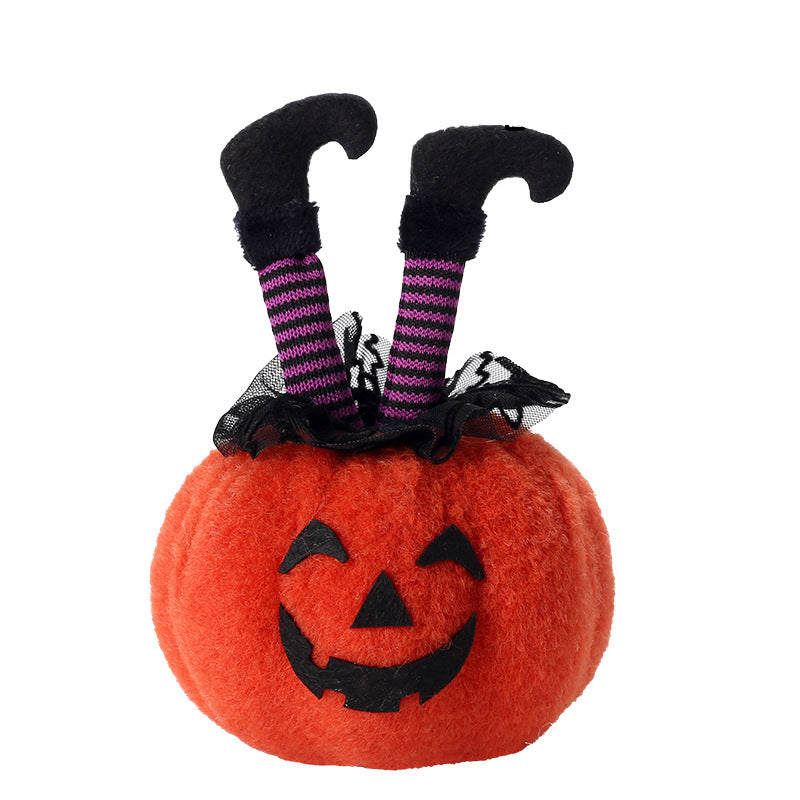Halloween Decorations Witch Feet Pumpkin Doll Ornaments Party Decoration Props Home Table Decor