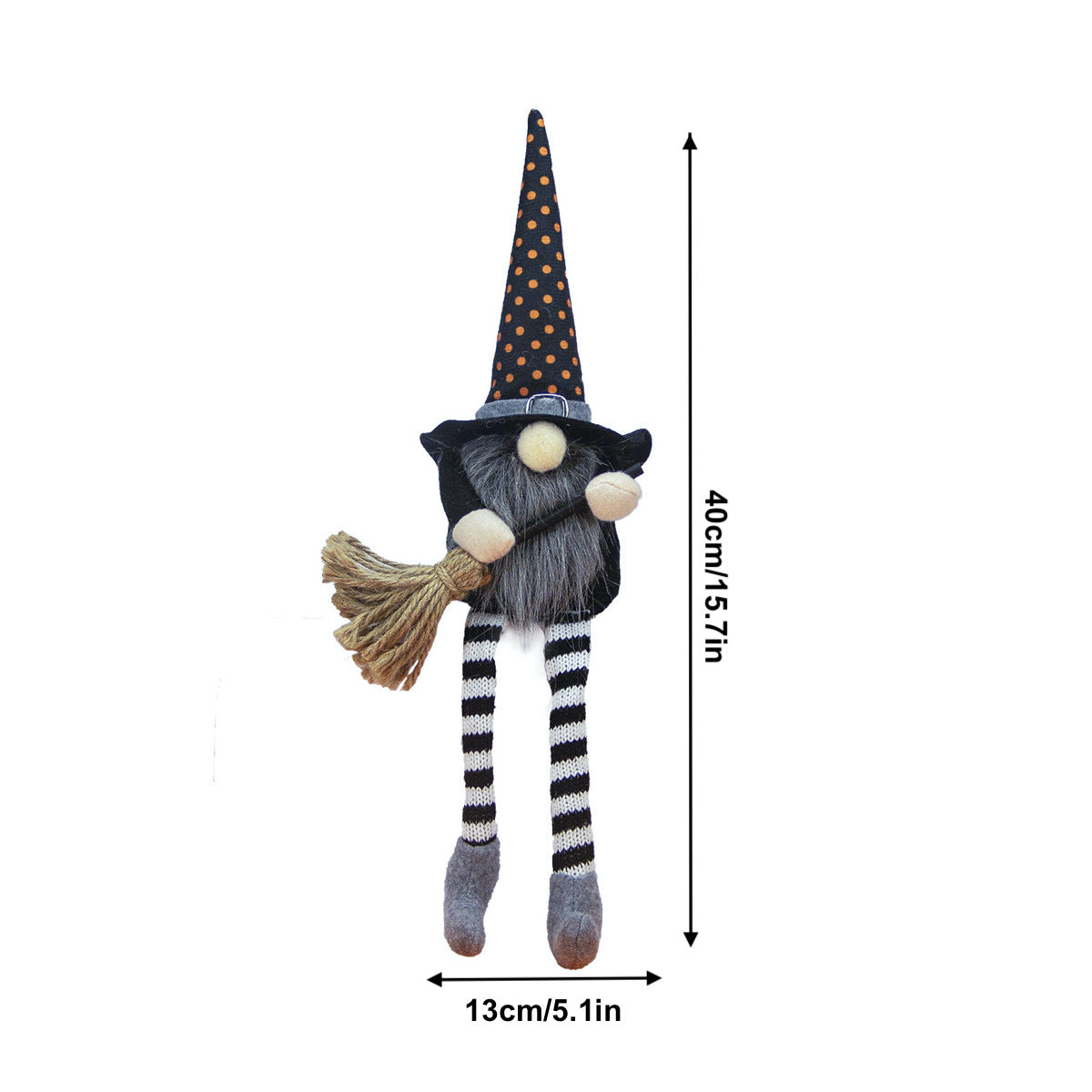 Halloween Faceless Old Man Doll Ornaments Halloween Decorations Long-legged Dwarf Gifts Home Decor Holiday Party Props