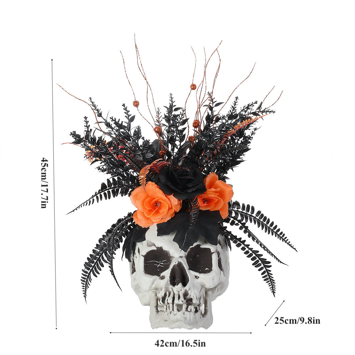 Halloween Decorations Skull Flowerpot Ornaments Tabletop Decoration Scared Atmosphere Props Party Decor
