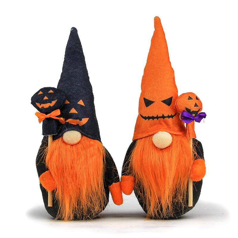 Halloween Decorations Faceless Pumpkin Gnome Doll Room Ornaments Party Props Gifts Home Decor