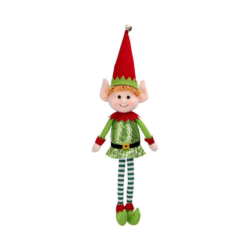 Christmas Decorations Longlegs Elf Doll Xmas Tree Ornaments Shopwindow Dressing Gifts Holiday Home Decor