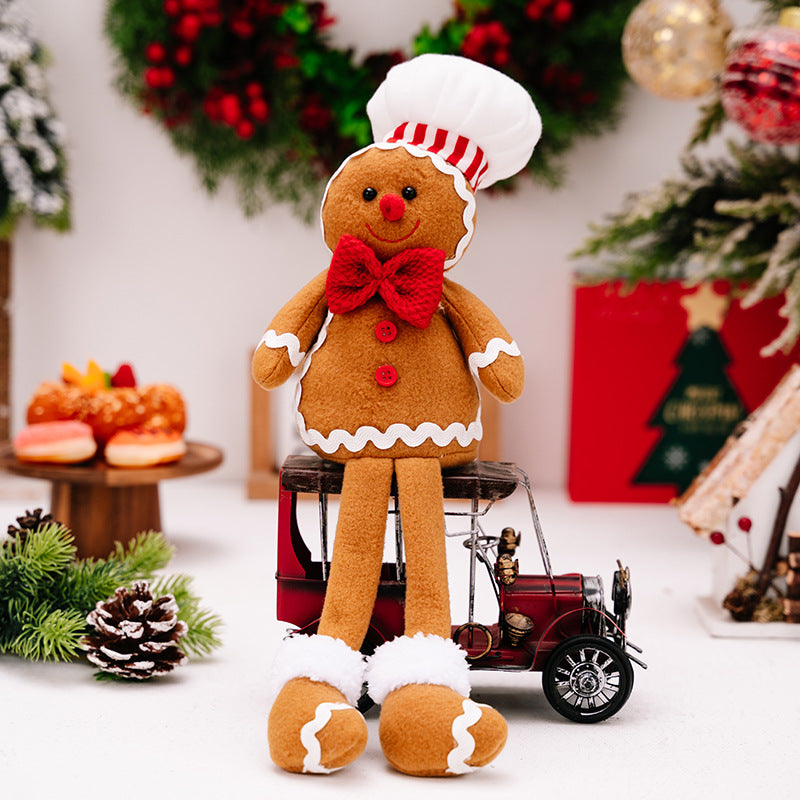 Longlegs Gingerbread Man Doll Christmas Decorations Window Ornaments Gifts