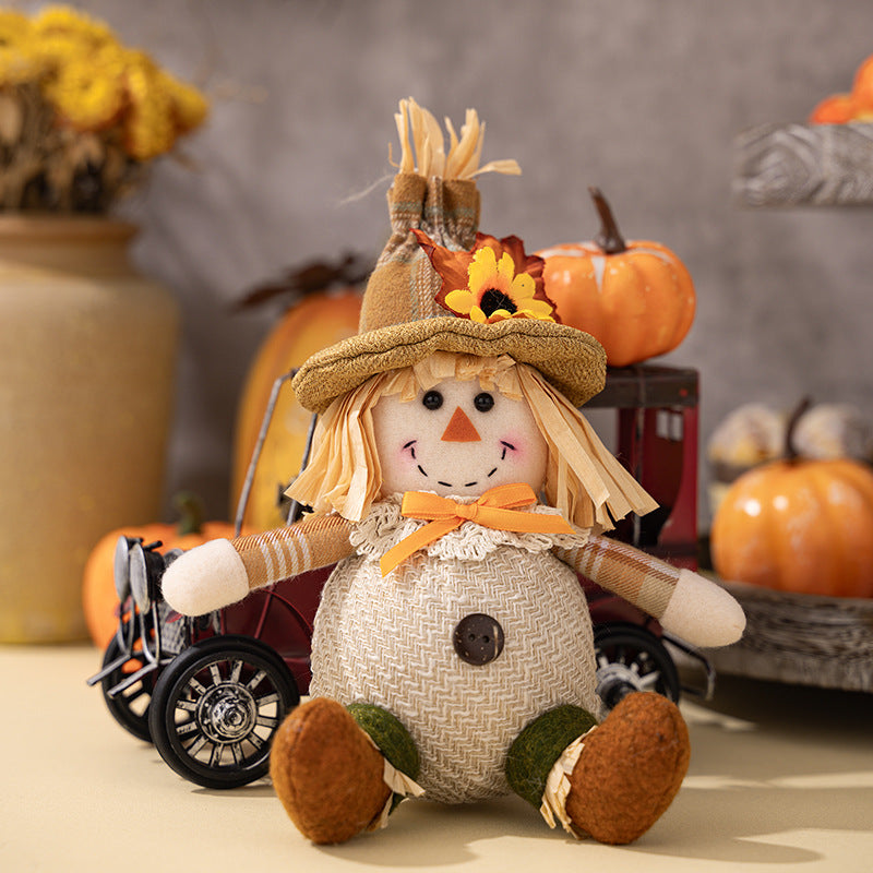 Thanksgiving Decorations 2Pack Strawman Hangings Ornaments Strawman Doll Hang Decoration Tabletop Ornaments Home Party Decor Harvest  Festival Gifts
