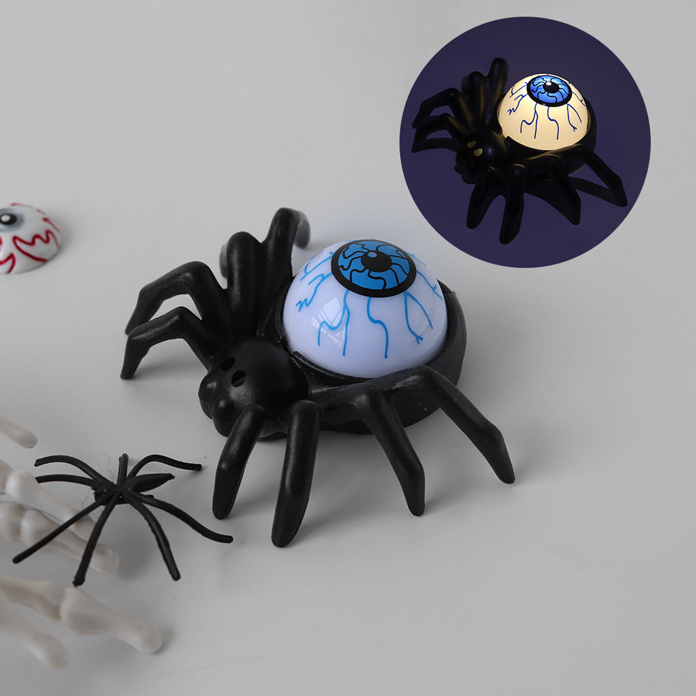 Halloween Decorations 2PCS Eyeball Night Lamp LED Spider Candle Light Tabletop Ornaments Pub Ambient lighting Party Props