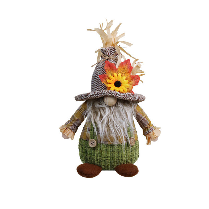 Fall Decorations Gnome Doll Ornaments Thanksgiving Home Decor Harvest Festival Decorations Sunflower Maple Dwarf Autumn Gifts