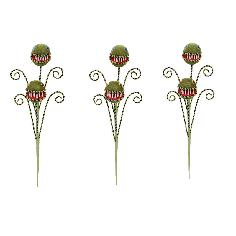 3Pack Halloween Decorations Creepy Corpse Flower Branch DIY Bouquet Home Party Ornament Holiday Decor