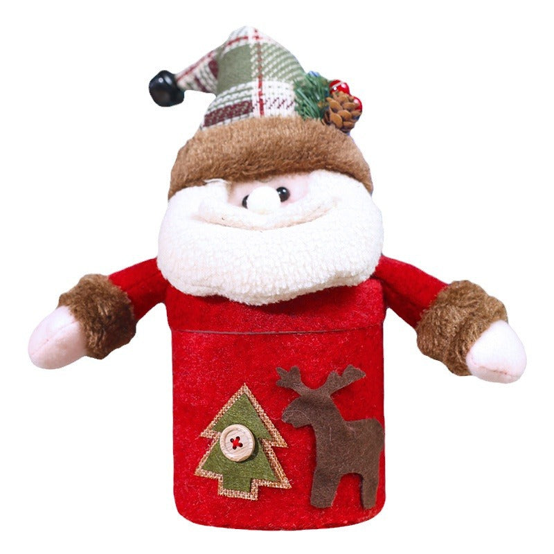 Christmas Decorations Gift Box Santa Snowman Candy Jar Holiday Home Decor Kids Gifts