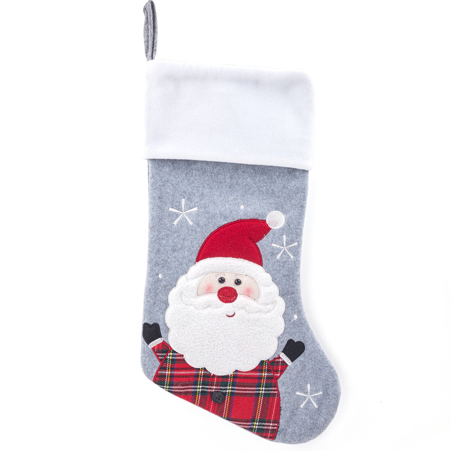 Christmas Stocking Decorations Cartoon Santa Snowman Socks Gifts Candy Bag Xmas Tree Hanging Ornaments Holiday Decor