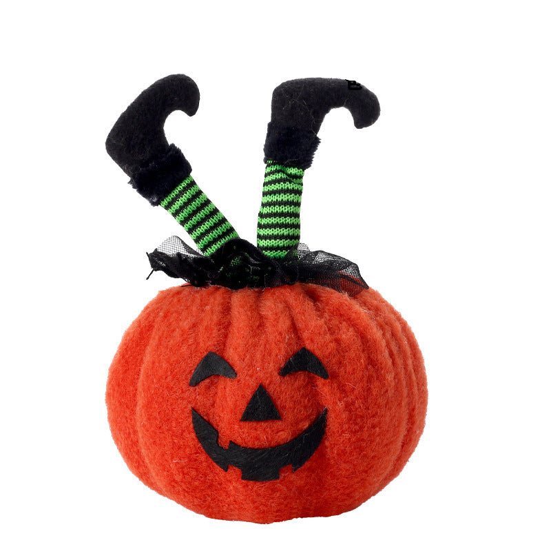 Halloween Decorations Witch Feet Pumpkin Doll Ornaments Party Decoration Props Home Table Decor