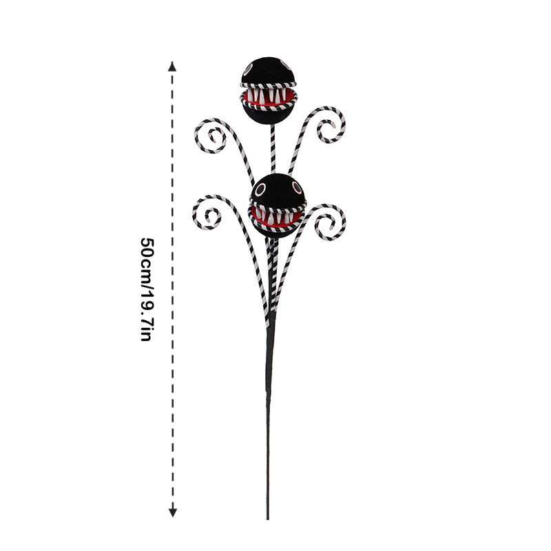 3Pack Halloween Decorations Creepy Corpse Flower Branch DIY Bouquet Home Party Ornament Holiday Decor